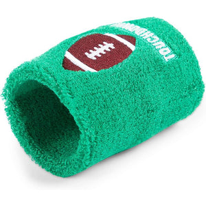 Green Wristbands for Football Party, Game Day, Tailgate Event (3.15 in, 12 Pack)