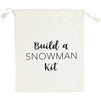 Blue Panda Build Your Own Snowman Making Kit with Storage Bag for Kids, Outside Winter Fun (12 Pieces)