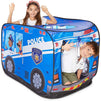 Pop Up Play Tent for Kids, Police Car Playhouse (43 x 28 x 28 Inches)
