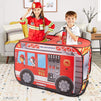 Pop Up Play Tent for Kids, Fire Truck Playhouse (43 x 28 x 28 Inches)