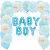 Baby Boy Balloons, Baby Shower Decorations (Blue, 43 Pieces)