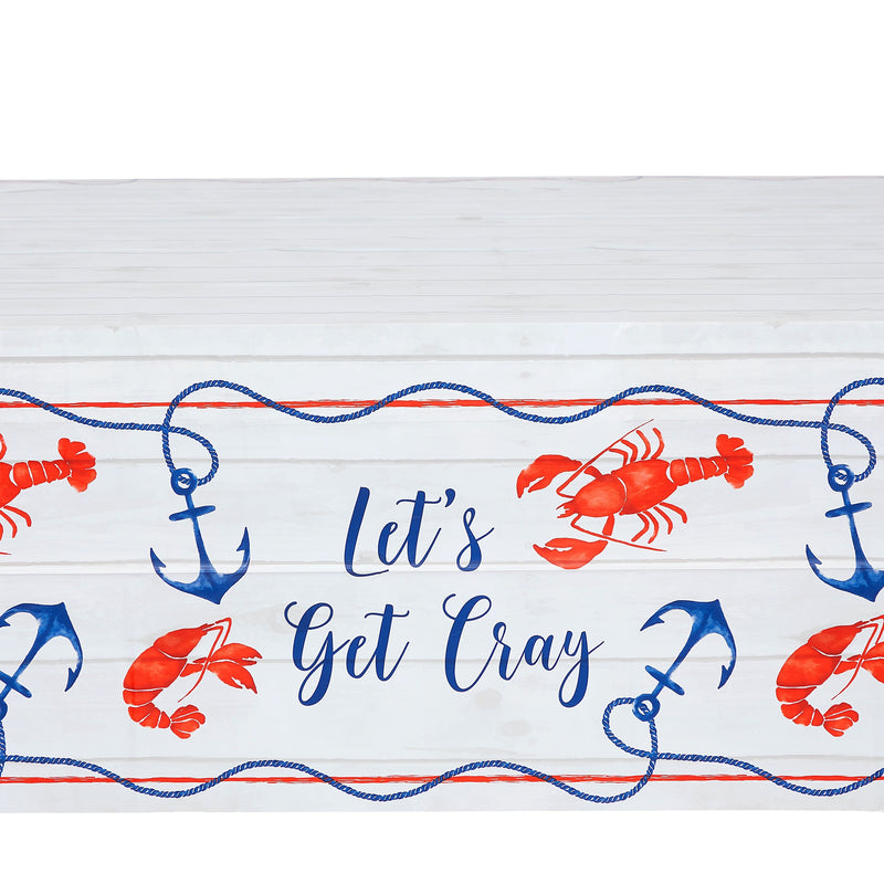 3 Pack Crawfish Table Covers for Crawfish Party Decorations, Rectangular Tables, Party Supplies (5 x 9 Feet)