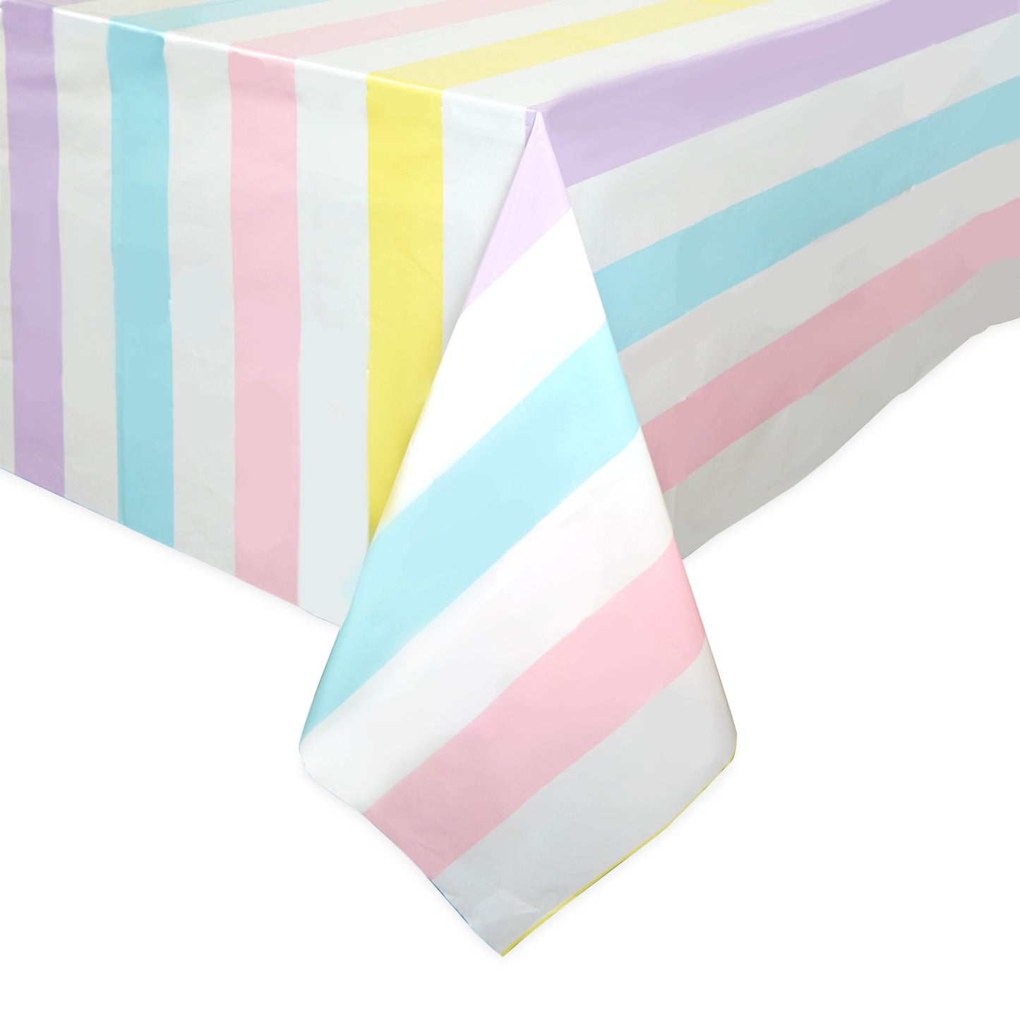 Ice Cream Birthday Party Decorations, Plastic Tablecloth (54 x 108 In, 3 Pack)