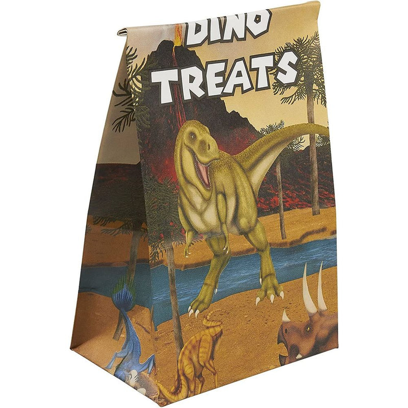 Dinosaur Paper Party Favor Bags for Kids Birthday, Dino Treats (36 Pack)