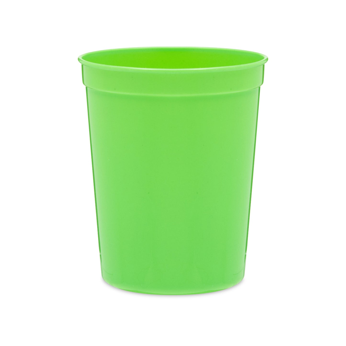 24-Pack 16-Ounce Green Plastic Stadium Cups, Bulk Reusable Tumblers for All Occasions and Celebrations