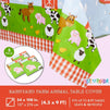 Farm Animal Birthday Party Tablecloth for Barnyard Decorations (54 x 108 in, 3 Pack)