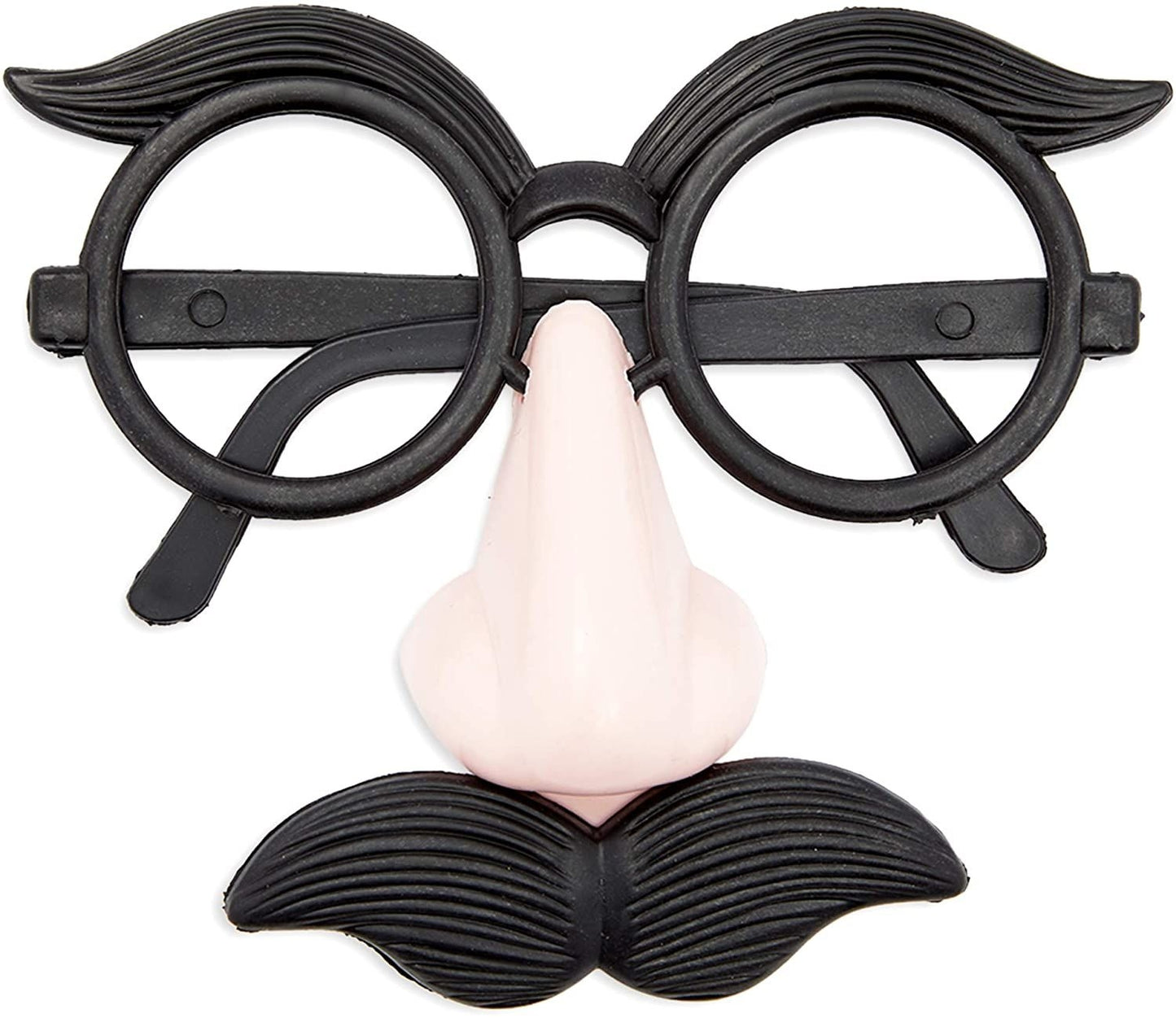 Funny Nose and Mustache Glasses for Halloween, Costumes, Parties (16 Pack)