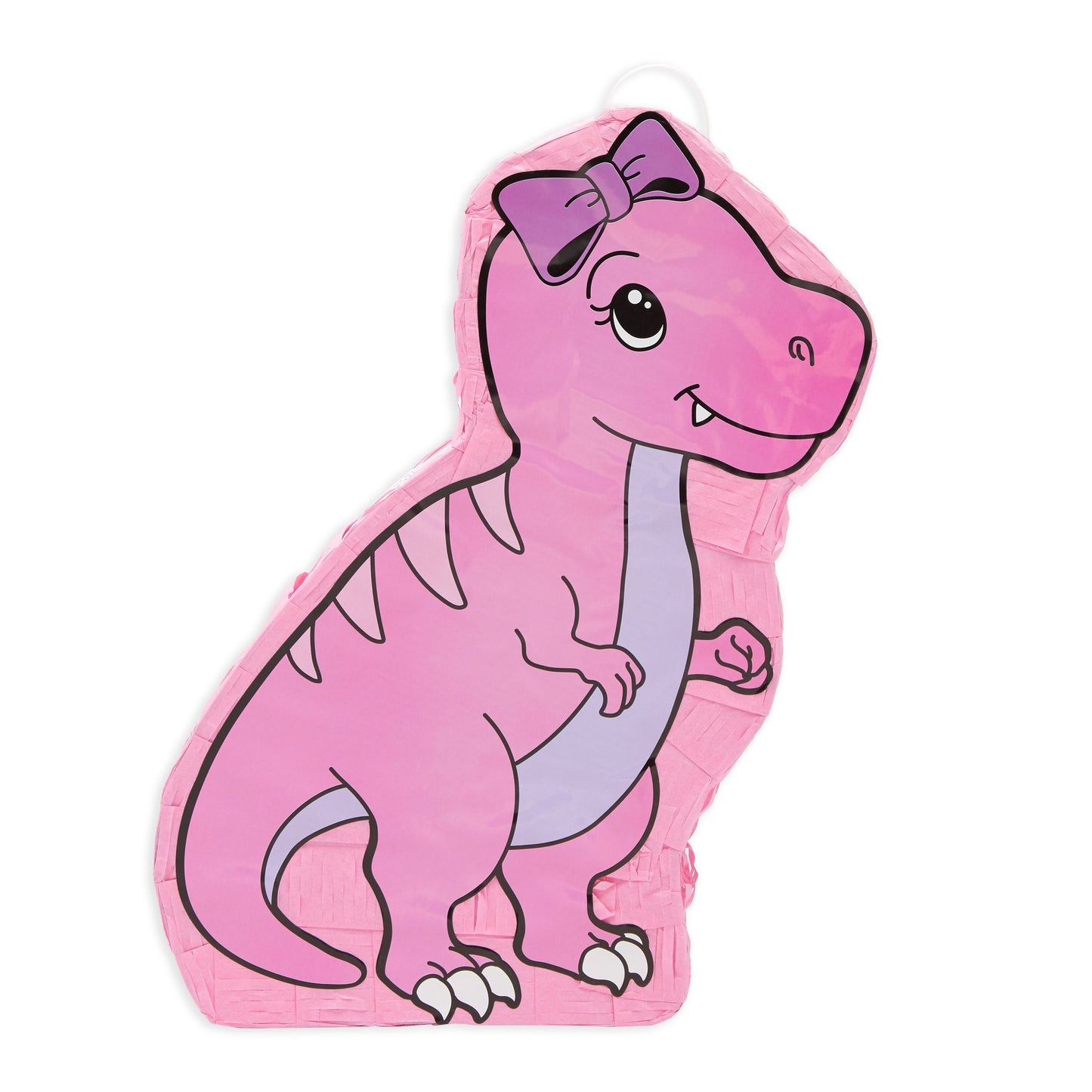 Pink Dinosaur Pinata for Girls T-Rex Themed Dino Birthday Party Decorations (16.5 x 13.0 x 3.0 In)