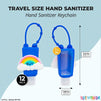 Empty Travel Size Bottle and Keychain Holder, Refillable Containers (1 oz, 12 Pack)