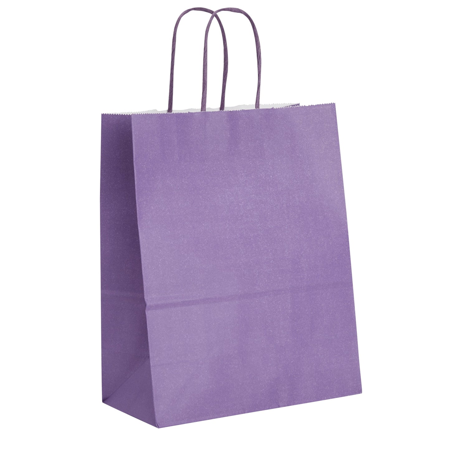 25-Pack Purple Gift Bags with Handles, 8x4x10-Inch Paper Goodie Bags for Party Favors and Treats, Birthday Party Supplies