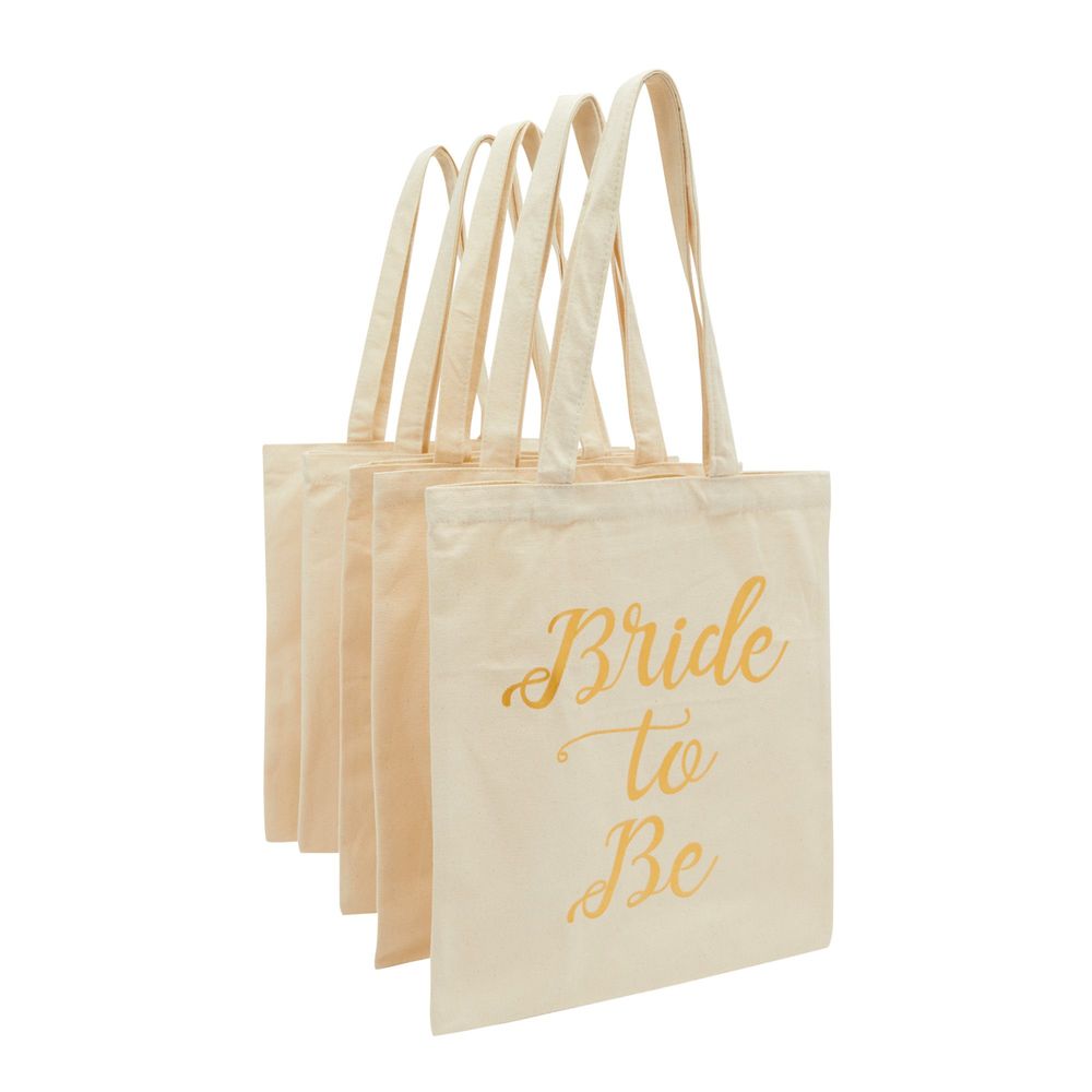 3-Pack Bridal Shower Canvas Tote Bags for Wedding Favor Bachelorette Party  Gifts