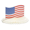 4th of July Party Centerpiece, Paper Honeycomb Decorations (3 Pack)