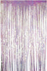 Foil Fringe Curtains - 2-Pack Holographic Foil Curtain, Metallic Tinsel Foil Fringe Curtain for Wedding Photo Backdrop, Birthday Party Decoration, Photo-Booth Background, 8 x 3 Feet