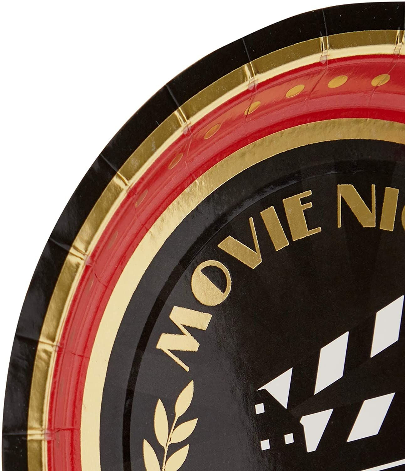 Paper Plates Movie Night Party Decorations (7 Inches, 48 Pack)