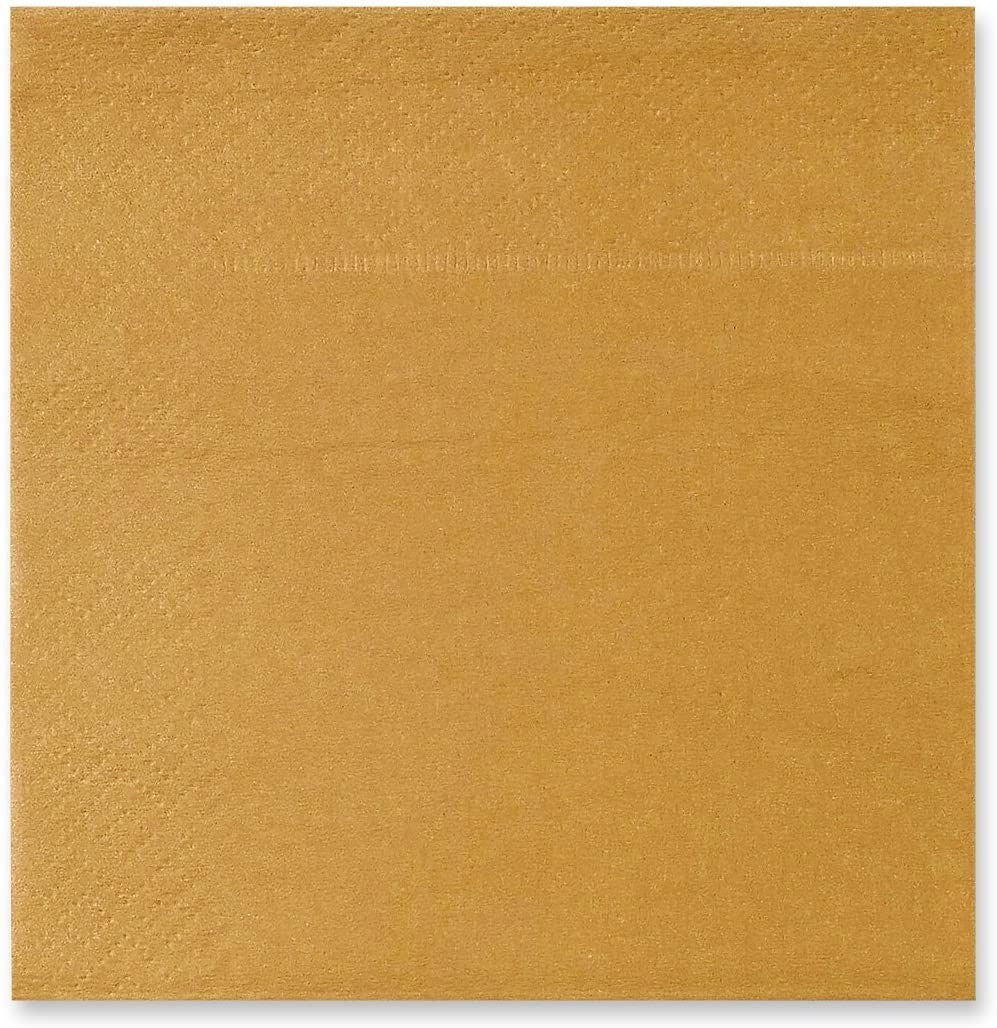 Cocktail Napkins, Mustard Yellow Paper Napkins (5 x 5 Inches, 200 Pack)