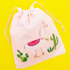 Llama Drawstring Party Favor Bags for Kids (12 x 10 in, 12 Pack)