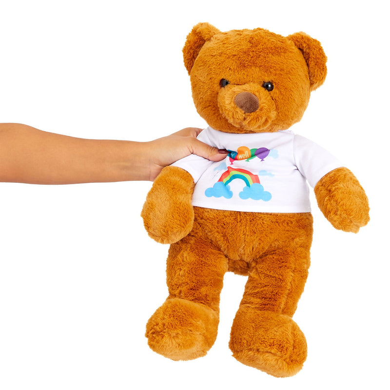 Get Well Soon Bear, Teddy Bear for Hospital Care Package for Kids, Adults (14 In)