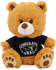 Graduation Teddy Bear, Stuffed Animals Toys for Graduate Gifts, Brown, 7.5 x 10 in.