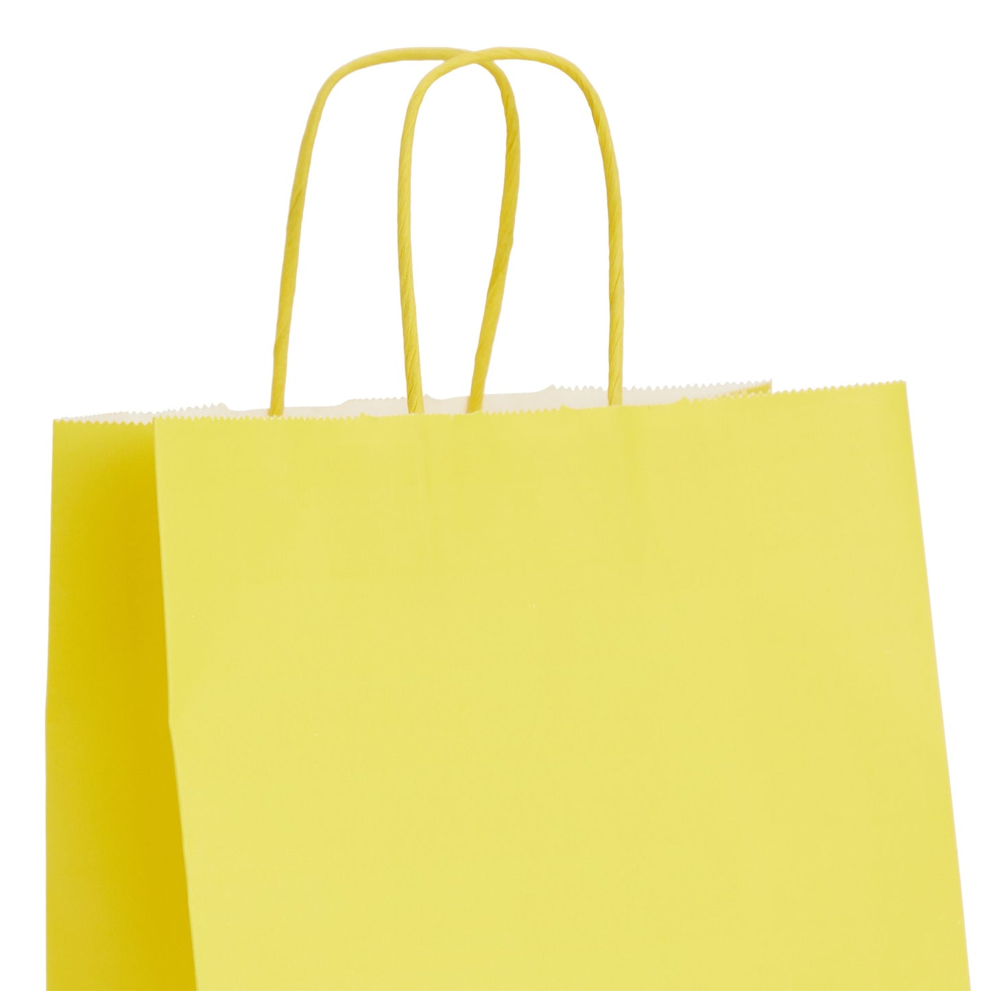 25-Pack Yellow Gift Bags with Handles, 8x4x10-Inch Paper Goodie Bags for Party Favors and Treats, Birthday Party Supplies